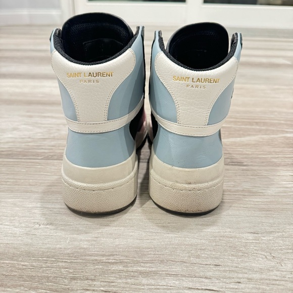SAINT LAURENT High Top Tennis Shoes Size 7.5 - Picture 8 of 14